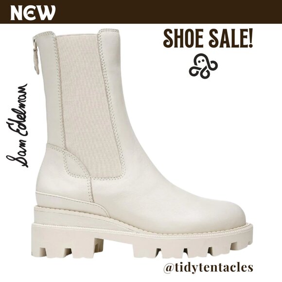 NEW Sam Edelman Women's Genia Leather Boots, 9 (B,M) - Picture 1 of 6